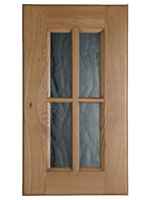 Glazed Traditional doors are available with four or six panes of glass, depending on the height of the cupboard.