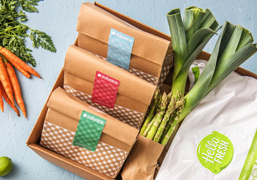 Hello Fresh recipe subscription boxes contain high quality, fresh ingredients in exact portions sizes.