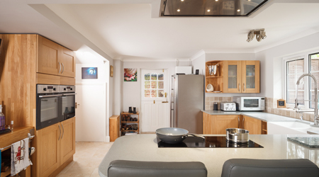 The addition of a kitchen extension will add value and space to your house.