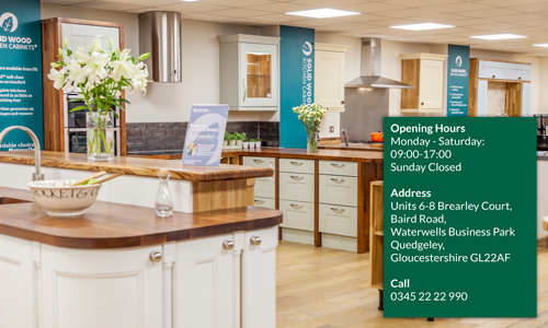 Our Kitchen showrooms, Gloucester have lots of inspiration for your own kitchen.