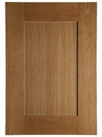 Solid wood Shaker doors are made from European oak and are ideal for a contemporary kitchen design.