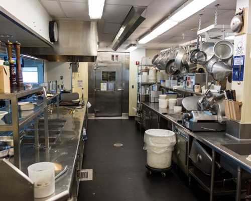 The kitchen in Amundsen–Scott Scientific Research Station has to cater for up to 200 people at a time.