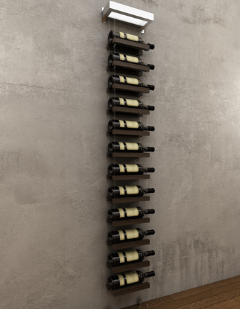 This wine rack is simplistic, elegant, sophisticated and is ideal for a contemporary kitchen with dark worktops.