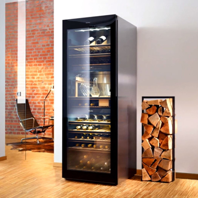 A freestanding wine conditioning unit like this is perfect for a wine connoisseur.