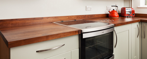 Our extensive range of solid wood worktops are available many different timbers.