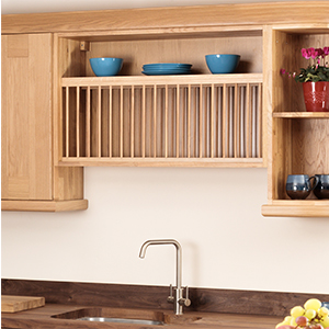 Bridging and Bi-Fold Cabinets for Solid Oak Kitchens
