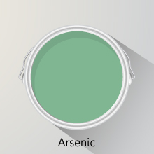 Colour of the month: Arsenic solid oak kitchens.