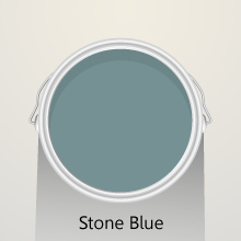Colour of the month: Stone Blue solid oak kitchens.