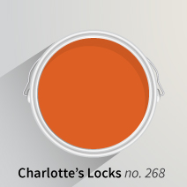 Charlotte's Locks - a fiery orange tone that's perfect for accents in oak kitchens.