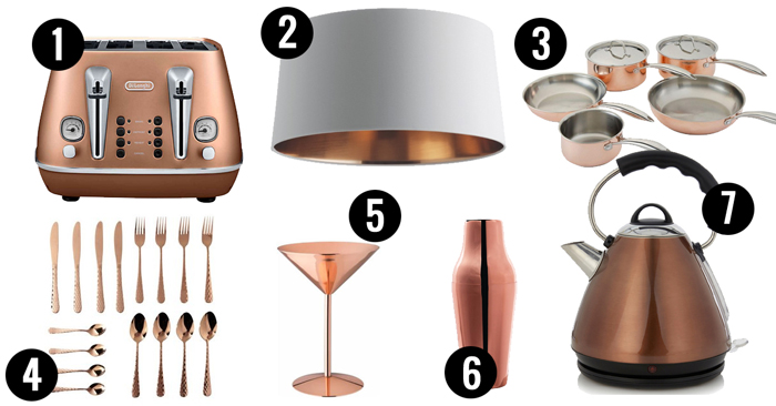 Using copper accessories is a fantastic way to add some warmth