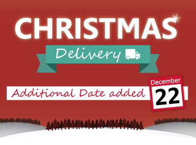 New Christmas Delivery Date Added!