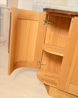 curved cabinet