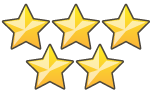 Five stars customer reviews!