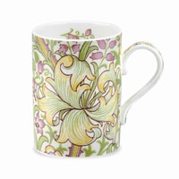 This Golden Lily China Mug is the perfect way to bring a little William Morris into your kitchen