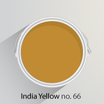 India Yellow is a strong mustard shade that is well-suited to kitchens
