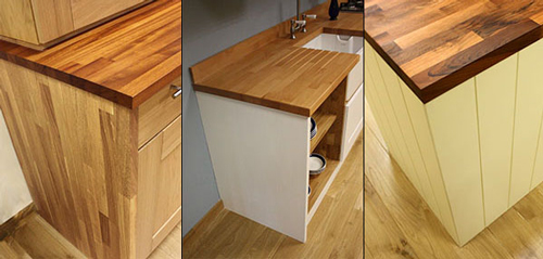 Solid Wood Kitchen Cabinets - Solid Oak End Panels