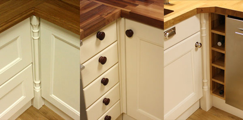 Solid Wood Kitchen Cabinets -Corner Posts