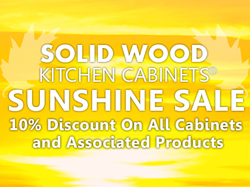 The Sunshine Sale is on! 10% off all cabinets and accessories