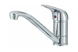 The Miami Basin Mixer Tap from Reginox is highly-affordable, and suits smaller sinks in a contemporary kitchen.