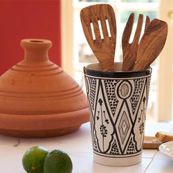 Moroccan kitchen accessories and Mediterranean foods