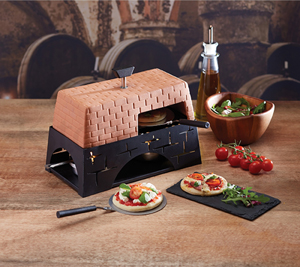 The Artesa Mini Tabletop Pizza Oven is a fantastic talking point for solid oak kitchens.