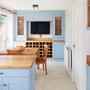 This open kitchen and dining space is perfect for keeping your family close whilst you are cooking