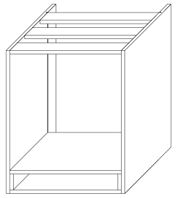 oven housing cabinet