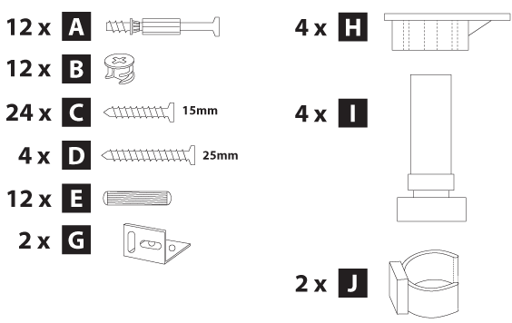 oven housing cabinet hardware