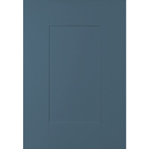 Farrow & Ball's Stiffkey Blue works particularly well with marble effect worktops and copper or brass accessories