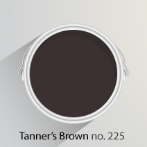 Tanner's Brown is a strong, dark brown with red undertones, perfect for creating a cosy kitchen