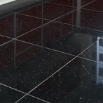 Glazed tiling is resistant to water and stains, and makes it easy to identify and eliminate dirt