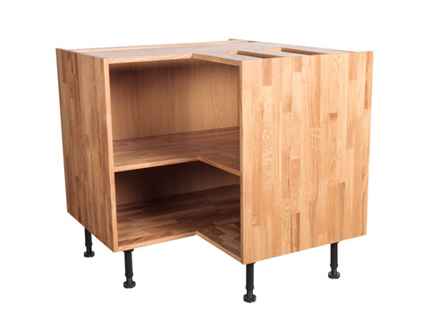 Our kitchen base cabinets are made from the finest quality solid oak.