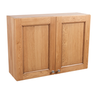 Traditional lacquered doors highlight the natural grain pattern of solid oak.
