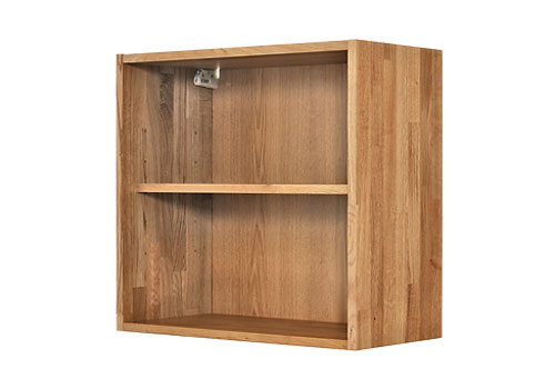 Made from solid oak, our kitchen wall cabinets are available in a selection of sizes..
