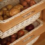 When creating a classic country kitchen, consider our wicker baskets - a beautiful storage option.