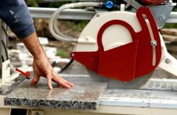 Cutting Granite Worktop