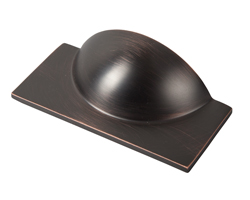 Monmouth American Copper Square Kitchen Cabinet Handle