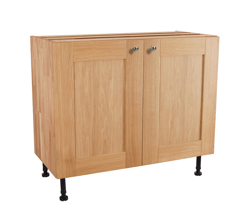  Solid Oak Kitchen Slimline Base Cabinet H720mm X W1200mm 