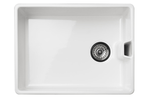 The single bowl Reginox Contemporary Belfast Sink is a perfect match for our WEX Telesto kitchen tap.