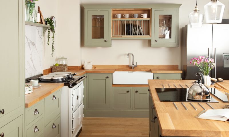 Solid Wood Oak Kitchen Cabinets, Kitchen Cupboard Inserts Uk